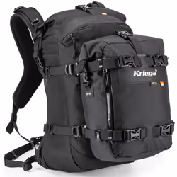 Kriega R22 Zaino, nero, dimensione M 11-20l 21-30l per uomo - Vista aggiuntiva 4
