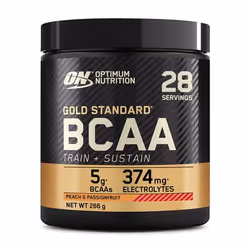 Optimum Nutrition Gold Standard BCAA, Polvere, L-Isoleucina, L-Leucina, L-Valina, Vitamina C, Frutto della passione, Pesca, 1 ...