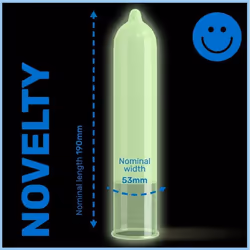 Pasante *Glow* 12 pz Preservativi