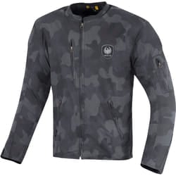 Merlin Covert Camo Giacca cerata moto, blu, dimensione S per uomo