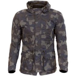 Merlin Belmot Camo Giacca cerata moto, blu, dimensione M per uomo