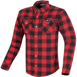 Merlin Madison Camicia da donna in moto, nero-rosso, dimensione S per donne