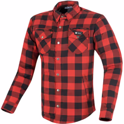 Merlin Madison Camicia da donna in moto, nero-rosso, dimensione L per donne - Vista aggiuntiva 2