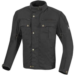 Merlin Perton Giacca cerata moto, nero, dimensione 2XL per uomo
