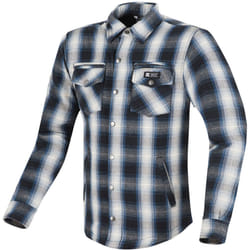 Merlin Madison Camicia da donna in moto, blu-beige, dimensione L per donne