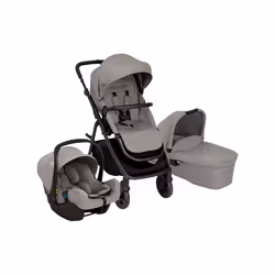 Graco Near2Me DLX Trio, Velo per culla, Passeggino con set da viaggio, Qualsiasi tipo, Ruote solide, Ripiegabile, Grigio