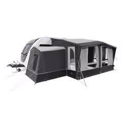 Dometic All-Season AIR Tall Annexe, Gonfiabile, Rotondo, Tenda da sole laterale, Nero, Bianco, Grigio, Monocromatico