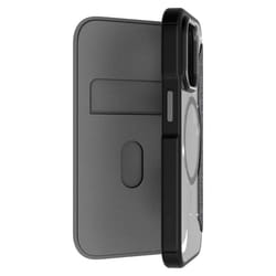 QDOS QD-MS14P33F-KCL custodia per cellulare 15,5 cm (6.1") Custodia a libro Nero, Trasparente
