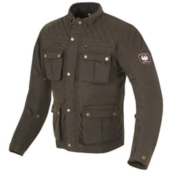 Merlin Edale Giacca cerata moto, verde, dimensione 4XL per uomo