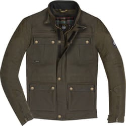 Merlin Yoxall II Giacca cerata moto, verde, dimensione 4XL per uomo