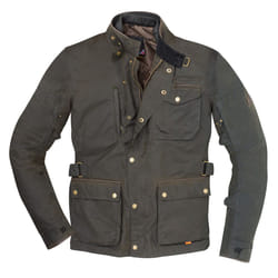 Merlin Monty D3O Wax Explorer Giacca tessile moto, verde, dimensione 4XL per uomo