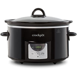 Crock Pot - Crock-Pot Pentola per Cottura Lenta, Slow Cooker, 3.5 litri, fino a 4 Persone, Timer Programmabile, Display Digitale, Funzione Keep Warm,