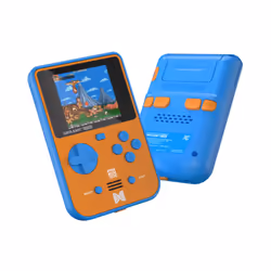 HyperMegaTech! Super Pocket Data East Edition, Evercade, Blu, Marrone, Digitale, D-pad, Pulsante Avvio, Pulsante Seleziona, I ...
