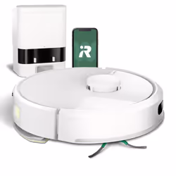 iRobot Roomba 105 Combo Robot + AutoEmpty Dock, Senza sacchetto, Bianco, Rotondo, 3 ruota(e), Carica, Purification, 2.4 GHz