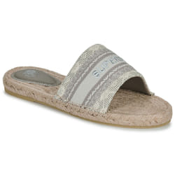 Scarpe Superdry Mules Compensées Style Espadrille En Toile Beige - 37
