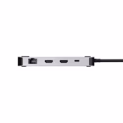 Targus DOCK429GL replicatore di porte e docking station per laptop Cablato USB4 Argento - Vista aggiuntiva 4