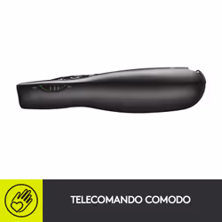 Logitech R400 puntatore wireless RF Nero - Vista aggiuntiva 7
