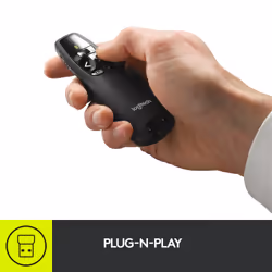 Logitech R400 puntatore wireless RF Nero - Vista aggiuntiva 8