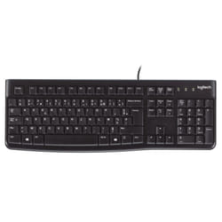 Logitech K120 Corded Keyboard tastiera Ufficio USB AZERTY Belga Nero