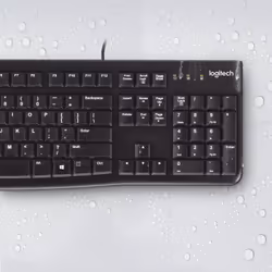 Logitech K120 Corded Keyboard tastiera Ufficio USB AZERTY Belga Nero - Vista aggiuntiva 8