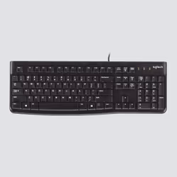 Logitech K120 Corded Keyboard tastiera USB QWERTZ Svizzere Nero - Vista aggiuntiva 4
