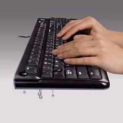 Logitech K120 Corded Keyboard tastiera Ufficio USB QWERTY US International Nero - Vista aggiuntiva 5