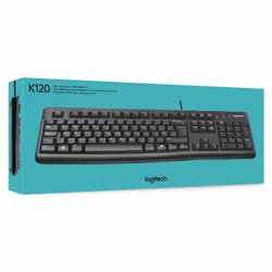 Logitech Keyboard K120 for Business tastiera Ufficio USB QWERTY US International Nero - Vista aggiuntiva 7