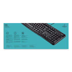 Logitech Keyboard K120 for Business tastiera Ufficio USB QWERTY US International Nero - Vista aggiuntiva 8