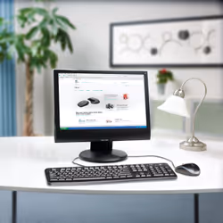Logitech Keyboard K120 for Business tastiera Universale USB AZERTY Francese Nero - Vista aggiuntiva 8