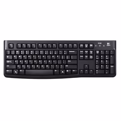 Logitech Keyboard K120 for Business, Full-size (100%), Cablato, USB, Nero