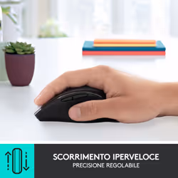 Logitech M705 Marathon Mouse Wireless, Ricevitore USB Unifying 2,4 GHz, 1000 DPI, 5 Pulsanti Programmabili, Durata Batteria di 3 Anni, Compatibile con PC, Mac, Laptop, Chromebook - Vista aggiuntiva 8