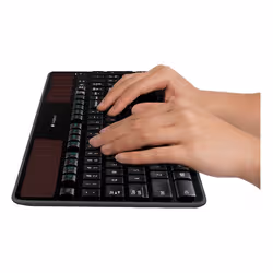 Logitech Wireless Solar Keyboard K750 tastiera Universale RF Wireless QWERTZ Tedesco Nero - Vista aggiuntiva 5