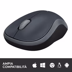 Logitech M185 Mouse Wireless, 2,4 GHz con Mini Ricevitore USB, Durata Batteria di 12 Mesi, Tracciamento Ottico 1000 DPI, Ambidestro, Compatibile con PC, Mac, Laptop - Vista aggiuntiva 6