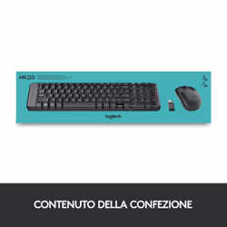 Logitech MK220 Combo Tastiera e Mouse Wireless Compatti per Windows, 2,4 GHz Wireless con Ricevitore USB Unifying, Durata Batteria di 24 Mesi, Compatibile con PC, Laptop - Vista aggiuntiva 7