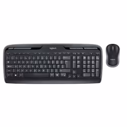 Logitech Wireless Combo MK330, Full-size (100%), Wireless, RF Wireless, AZERTY, Nero, Mouse incluso