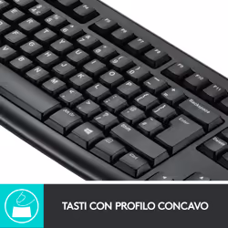 Logitech MK270 Combo Tastiera e Mouse Wireless per Windows, 2,4 GHz Wireless, Mouse Compatto, 8 Tasti Multimediali e di Scelta Rapida, Durata della Batteria 2 anni, per PC, Laptop - Vista aggiuntiva 6