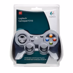 Logitech G F310 Nero, Blu, Multicolore USB 2.0 Gamepad Analogico/Digitale PC - Vista aggiuntiva 8