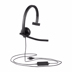 Logitech H570e Auricolare Cablato A Padiglione Ufficio USB tipo A Nero - Vista aggiuntiva 4