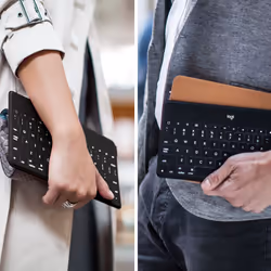 Logitech Keys-To-Go QWERTZ Svizzere Bluetooth Nero - Vista aggiuntiva 2