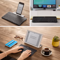 Logitech Keys-To-Go QWERTZ Svizzere Bluetooth Nero - Vista aggiuntiva 3