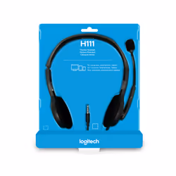 Logitech H111 Auricolare Cablato A Padiglione Ufficio Grigio - Vista aggiuntiva 6
