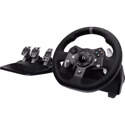 Logitech G G920 Driving Force, Sterzo + Pedali, PC, Xbox One, Xbox Series S, Xbox Series X, D-pad, Analogico/Digitale, 900°,  ...