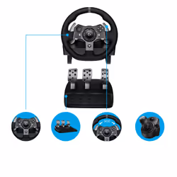 Logitech G G920 Driving Force Alluminio, Nero USB 2.0 Sterzo + Pedali Analogico/Digitale PC, Xbox One, Xbox Series S, Xbox Series X - Vista aggiuntiva 6