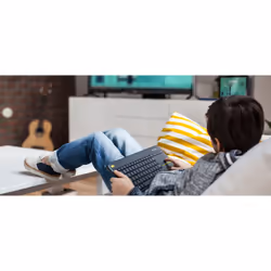 Logitech K400 Plus Tv tastiera Casa RF Wireless QWERTZ Tedesco Nero - Vista aggiuntiva 4