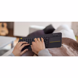 Logitech K400 Plus Tv tastiera Casa RF Wireless QWERTZ Tedesco Nero - Vista aggiuntiva 6