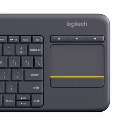 Logitech K400 Plus Tv tastiera Casa RF Wireless AZERTY Belga Nero - Vista aggiuntiva 4