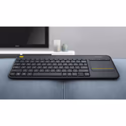 Logitech K400 Plus Tv tastiera Casa RF Wireless QWERTY Spagnolo Nero - Vista aggiuntiva 7