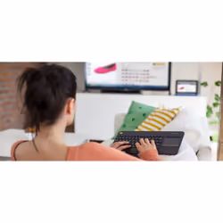 Logitech K400 Plus Tv tastiera Casa RF Wireless QWERTY Inglese UK Nero - Vista aggiuntiva 4