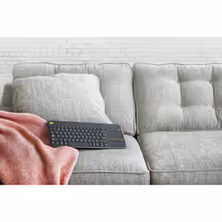 Logitech K400 Plus Tv tastiera Casa RF Wireless QWERTY Inglese UK Nero - Vista aggiuntiva 7