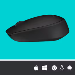 Logitech M171 Mouse Wireless, 2.4 GHz con Mini Ricevitore USB, Rilevamento Ottico, Durata ‎Batteria Fino a 12 Mesi, Mouse Ambidestro per PC/Mac/Laptop, Nero - Vista aggiuntiva 6